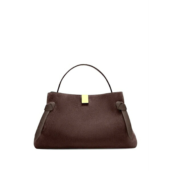 ユゼフィ レディース トートバッグ 御徒面子 Gyoza suede tote bag Brown