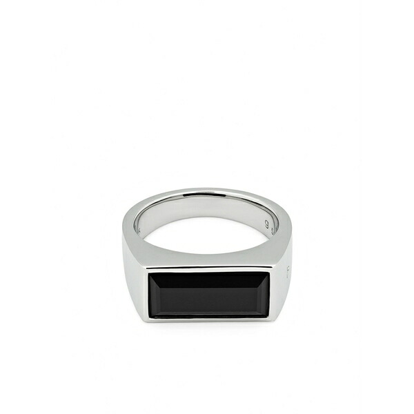 トム白木 メンズ 輪っか 付属物 Onyx stone peaky ring Silver