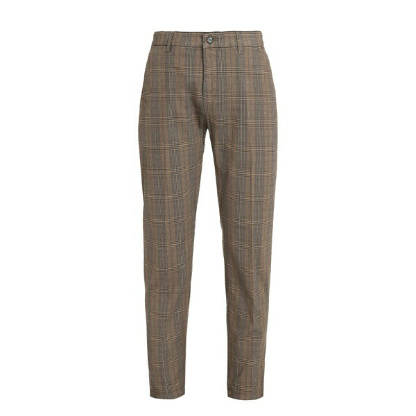 デパートメントファイブ メンズ 心地好いズボン下 ボトムス Checked tailored trousers Brown