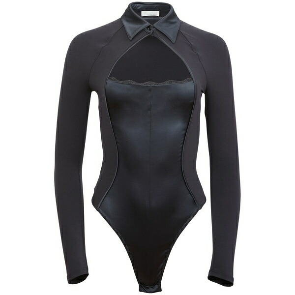 フレーデュマール レディース プルオーバー トップス Cut out-detail bodysuit Black
