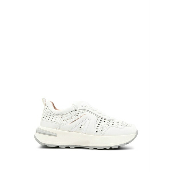 アレクサンダー スミス レディース スニーカー シューズ Liverpool perforated leather sneakers White