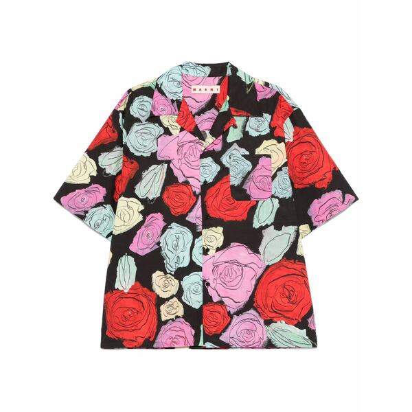 マルニ メンズ プルオーバー トップス Floral-print shirt Black