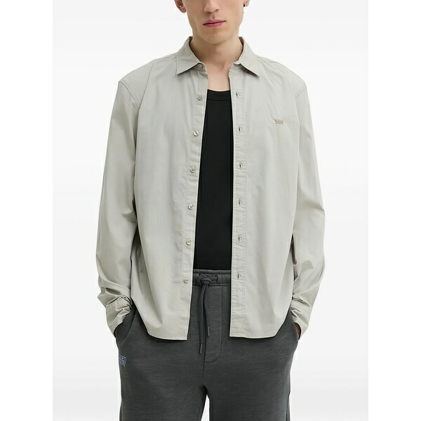 リーヴァイズジーンズ メンズ プルオーバー トップス Buttoned shirt Neutrals