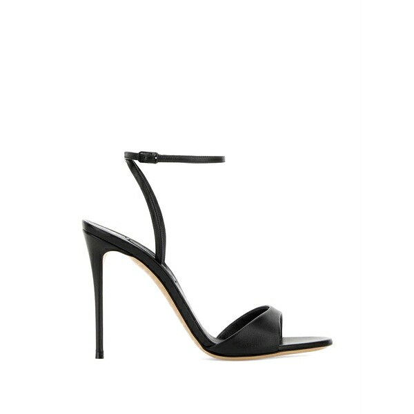カサディ レディース サンダル シューズ Minorca leather sandals Black