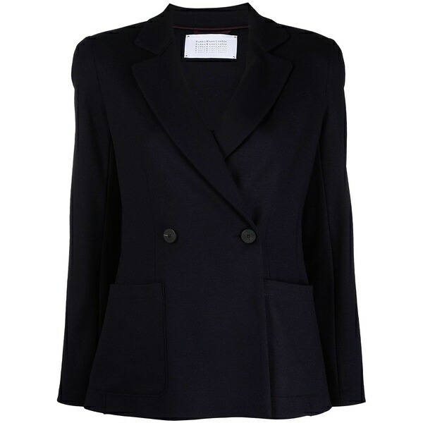 ハリスワーフロンドン レディース 上衣＆上衣 アウター Double-breasted virgin wool blazer Blue