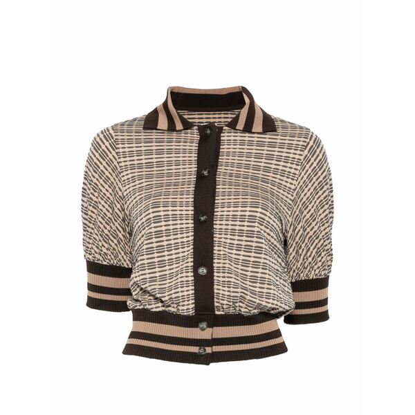 アントニオ・マラス レディース スポーツシャツ トップス Buttoned polo shirt Neutrals