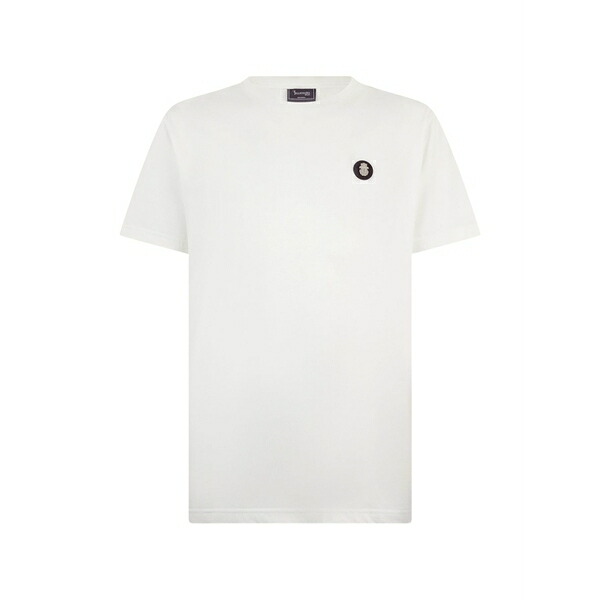 ビリオネア メンズ ティーシャツ トップス Logo-patch crew-neck t-shirt White
