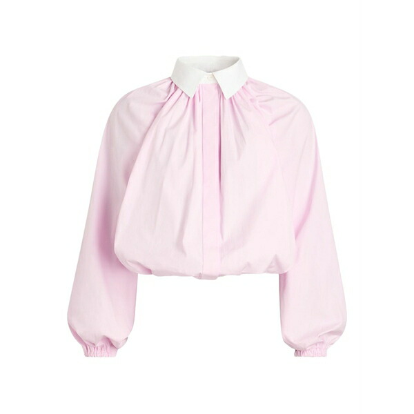 ジャンパトゥ レディース ティーシャツ トップス Long-sleeved poplin blouse Pink