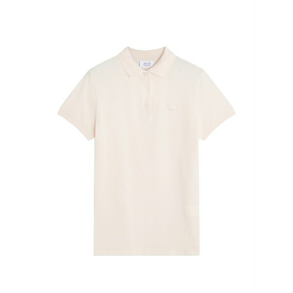 メゾン キツネ レディース ポロシャツ トップス Fox-patch polo shirt Pink|asty