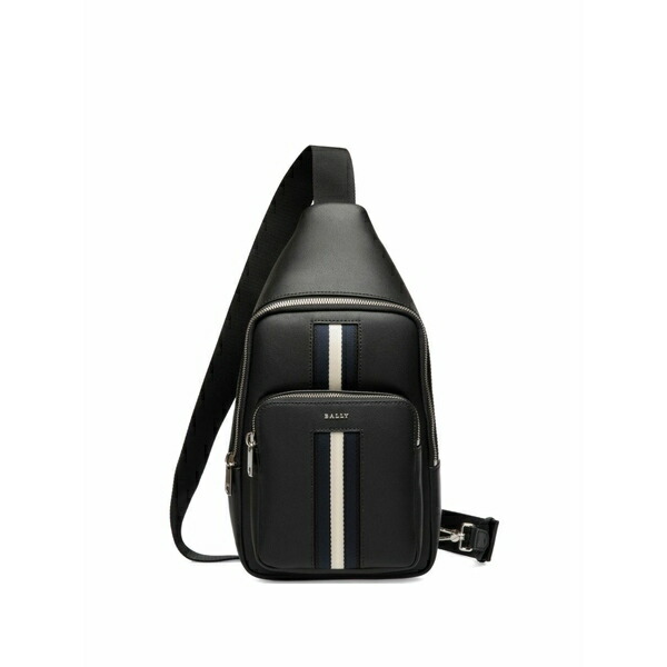 バリー メンズ うしろ側風呂敷き包み・背嚢 御徒面子 Sling leather backpack Black