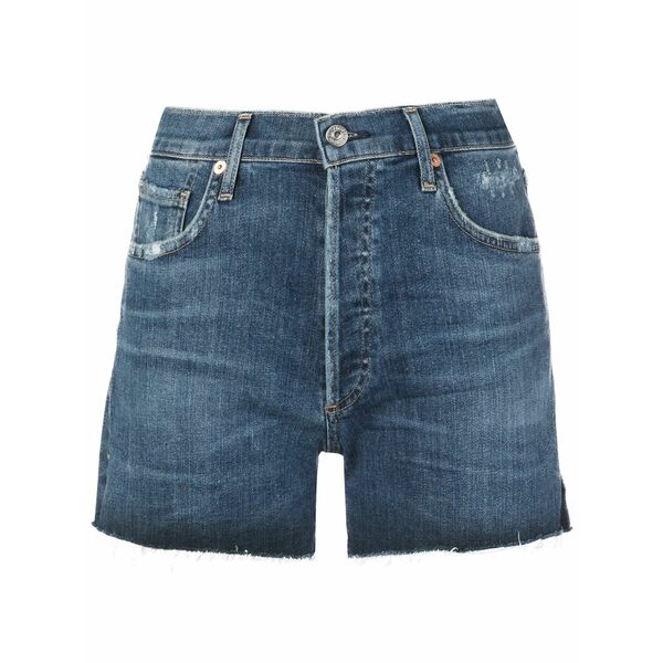 シチズンズ オブ 人間らしさ レディース 心地好いズボン下 ボトムス Marlow distressed denim shorts Blue