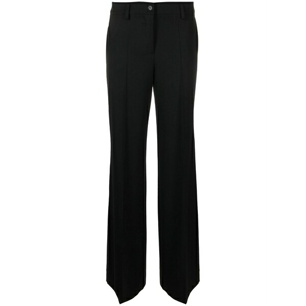 パロッシュ レディース カジュアルパンツ ボトムス Pressed-crease tailored trousers Black｜asty