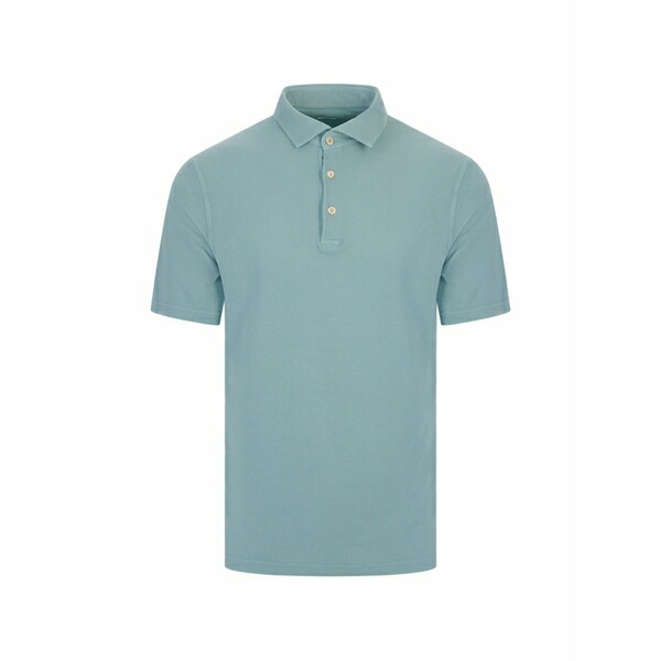 フェデーリ メンズ スポーツシャツ トップス Short-sleeve polo shirt Blue