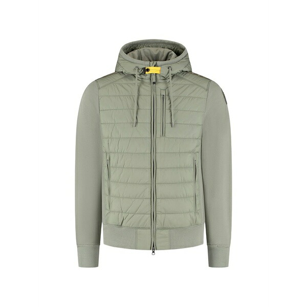 パラジャンパーズ メンズ ジャケット&ブルゾン アウター Logo-patch padded jacket Green|asty