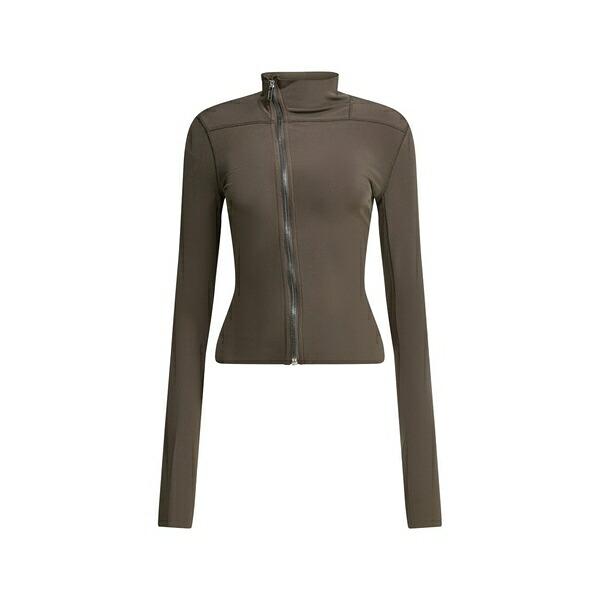 リックオウエンス レディース 上衣＆上衣 アウター Asymmetric-zip-fastening jacket Brown