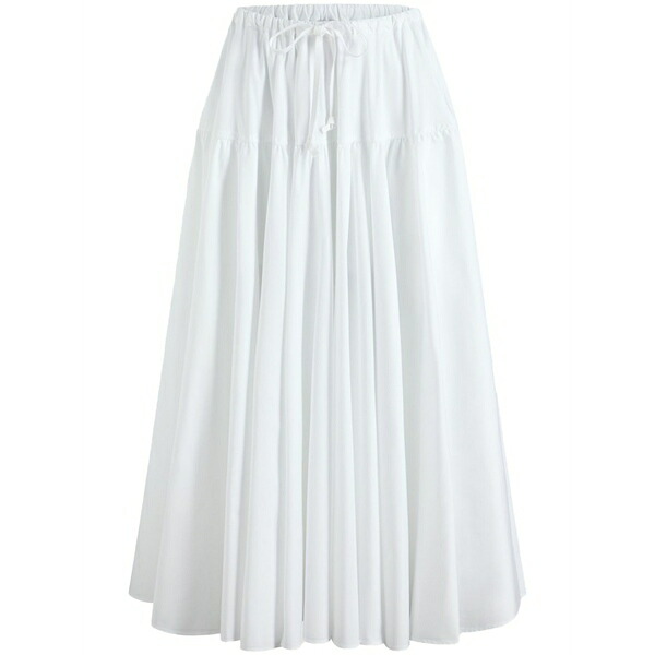 ジャンパトゥ レディース スコート ボトムス Organic cotton maxi skirt White