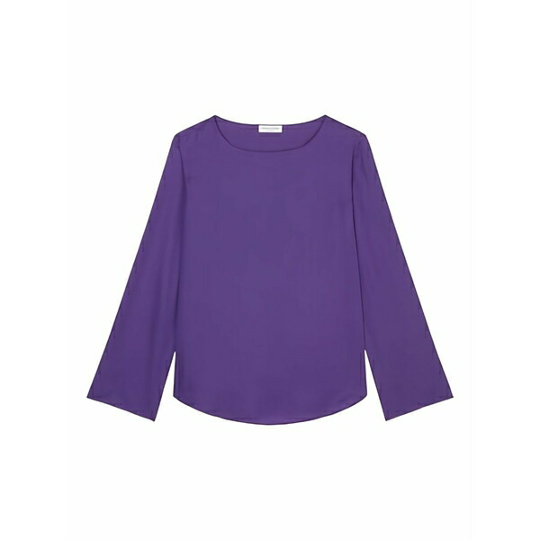 マルコポーロ レディース プルオーバー トップス Bell-sleeve blouse Purple