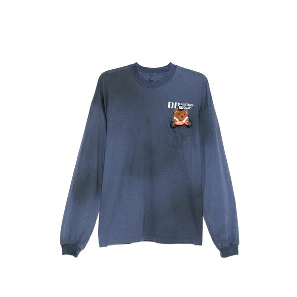 ダブレット メンズ プルオーバー トップス Workwear bear t-shirt Blue
