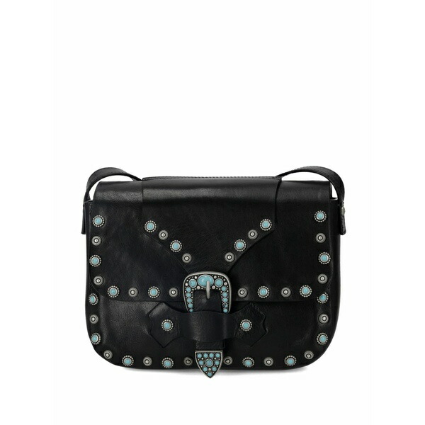 フォルテラ レディース ショルダーバッグ 御徒面子 Kaya leather cross body bag Black