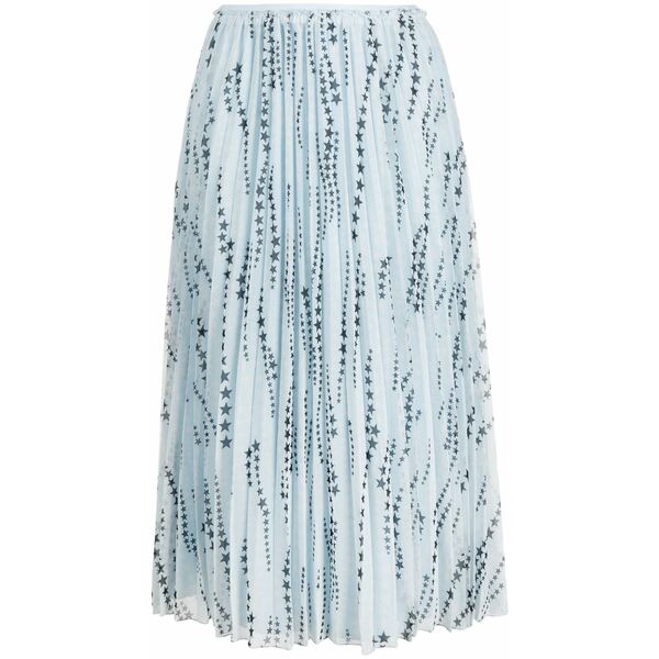 レッドヴァレンティノ レディース スコート ボトムス Star-print pleated skirt Blue