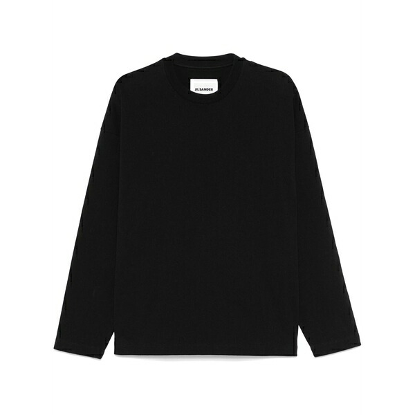 ジル・サンダー メンズ ティーシャツ トップス Cotton t-shirt Black