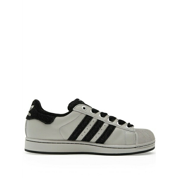 アディダス メンズ スニーカー シューズ Superstar ii three-stripes low-top sneakers Grey