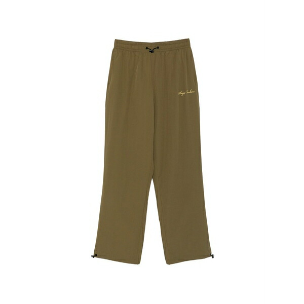 セルジオ・タッキーニ メンズ 心地よいズボン下 ボトムス Brunelleschi logo-embroidered track pants Green