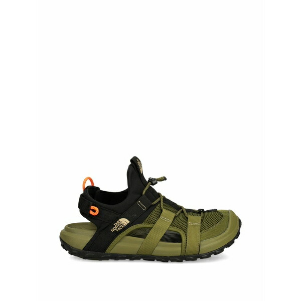 北の方人間の顔 メンズ サンダル シューズ Explore camp mesh strap sandals Green