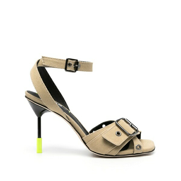 エムエスジイエム レディース サンダル シューズ 95粍 eyelet-embellished sandals Neutrals