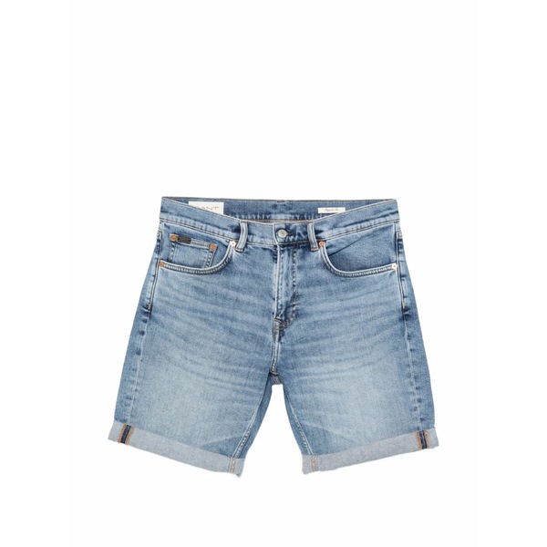 ガント メンズ 心地好いズボン下 ボトムス Rolled-hem denim shorts Blue