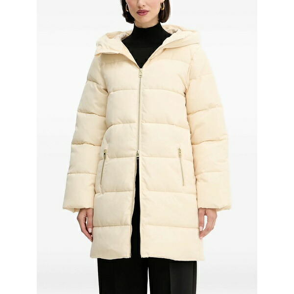 シルビアンヒーチ レディース 厚地の外套 アウター Hooded zip coat Neutrals