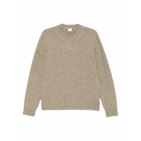 イレブンティ メンズ 編み物\u0026ティーシャツ アウター Crew-neck wool sweater Brown