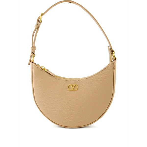 ヴァレンティノ ガラヴァーニ レディース ショルダーバッグ 御徒面子 Le mini sac crescent-shaped zip-top shoulder bag Neutrals