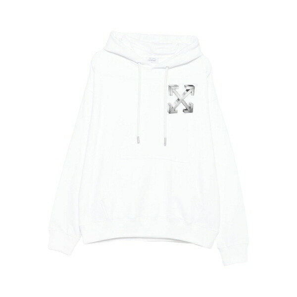 象牙色 メンズ パーカー・スウェットシャツ アウター Logo-print hoodie  White