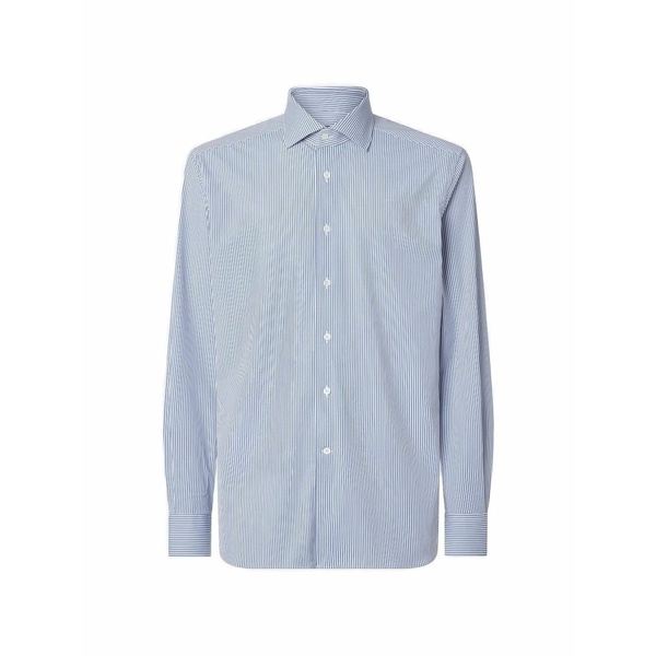 コルネリアーニ メンズ シャツ トップス Striped long-sleeved shirt White|asty