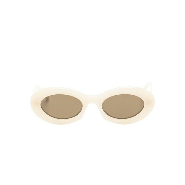サンローラン アイウェア メンズ サングラス・アイウェア 付属物 Oval-frame sunglasses Neutrals