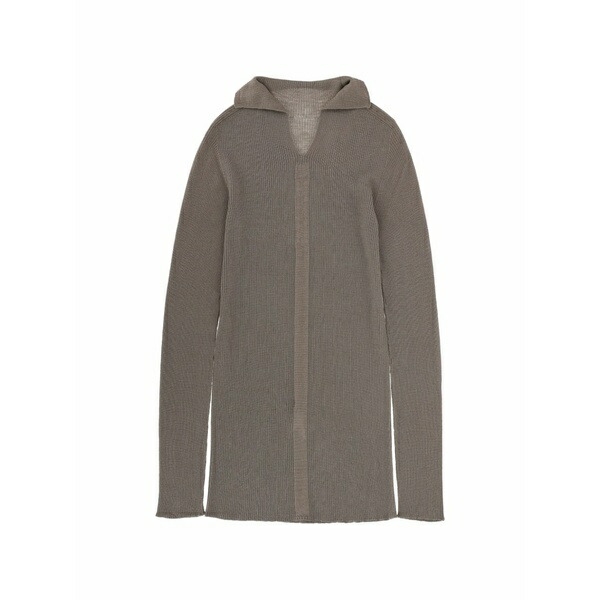 リックオウエンス メンズ 編み物\u0026プルオーバー アウター Wool sweater Grey