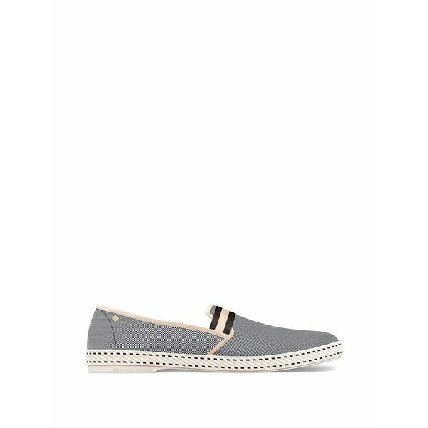 リビエラ メンズ スリッポン・ローファー シューズ Canvas oxford loafers Black