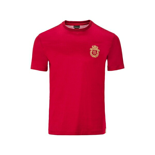 ビリオネア メンズ ティーシャツ トップス Crest embroidered t-shirt Red