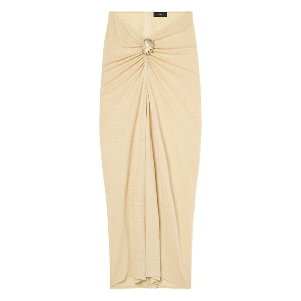アラヌイ レディース スカート ボトムス Mermaid draped midi skirt Neutrals|asty
