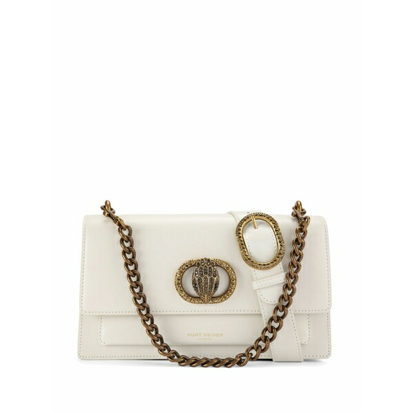カートジェイガーロンドン レディース ショルダーバッグ 御徒面子 Chelsea east west crystal-embellished bag Neutrals