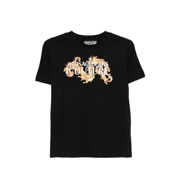 ベルサーチ レディース Tシャツ トップス Logo-print t-shirt Black｜asty 36,920円