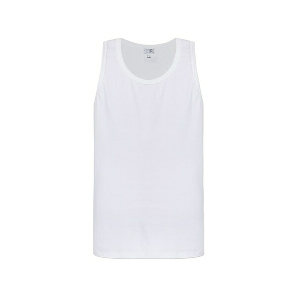 マルタンマルジェラ メンズ ティーシャツ トップス Logo-patch vest White