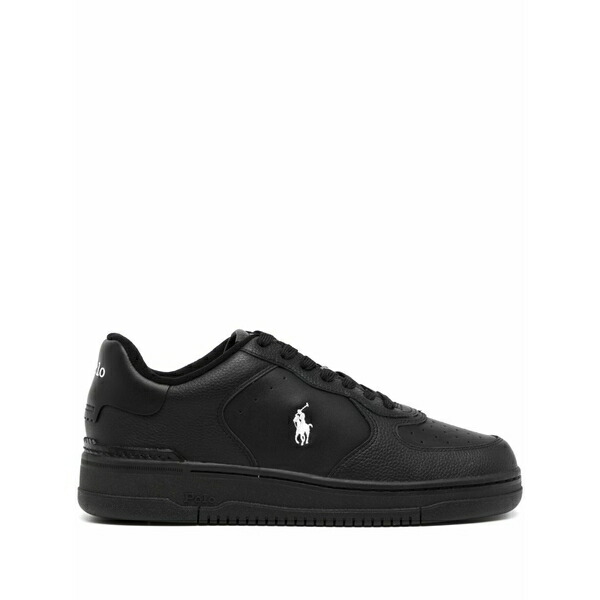 ラルフローレン メンズ スニーカー シューズ Court low-top sneakers Black