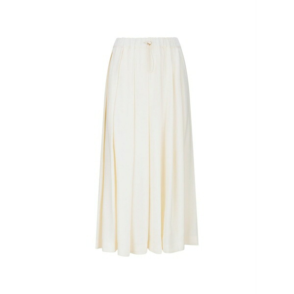 ファビアナ フィリッピ レディース スコート ボトムス Pleated MIDI skirt White