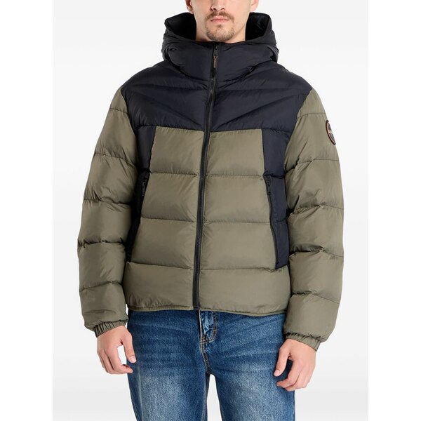 ナパピリ メンズ 上衣＆上衣 アウター Padded colour-block jacket Green