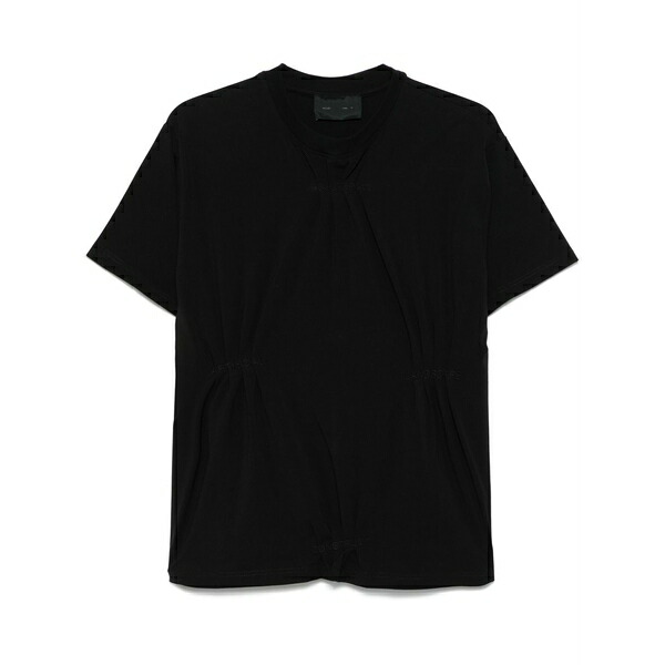 ヘリオットエミル メンズ プルオーバー トップス Petrichor t-shirt  Black