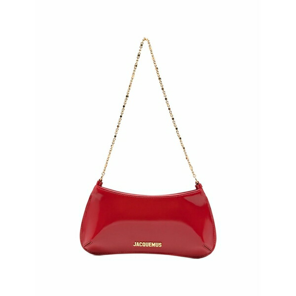 ジャクエムス レディース ショルダーバッグ 御徒面子 Logo-plaque chain-link shoulder bag Red