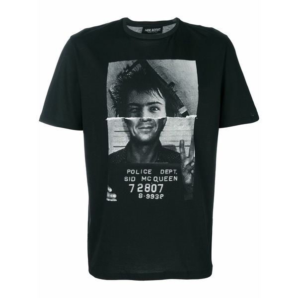 ニールバレット メンズ プルオーバー トップス Printed t-shirt Black