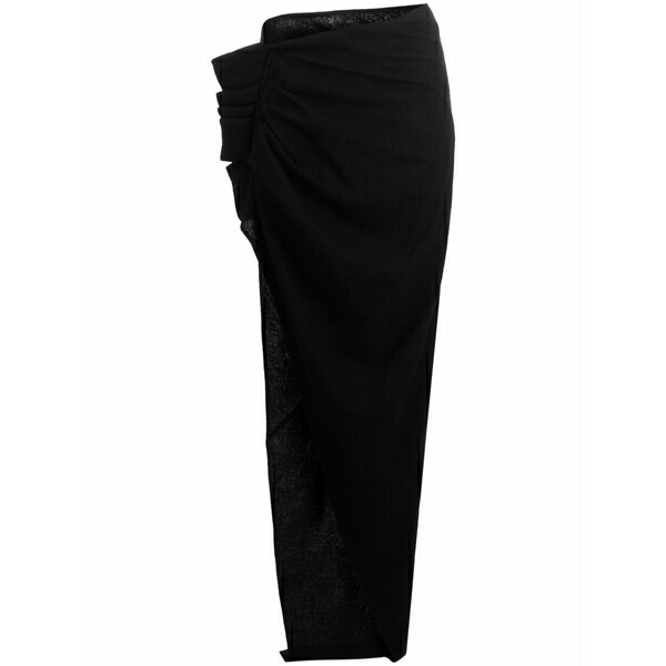 リックオウエンス レディース スコート ボトムス Virgin wool maxi skirt Black